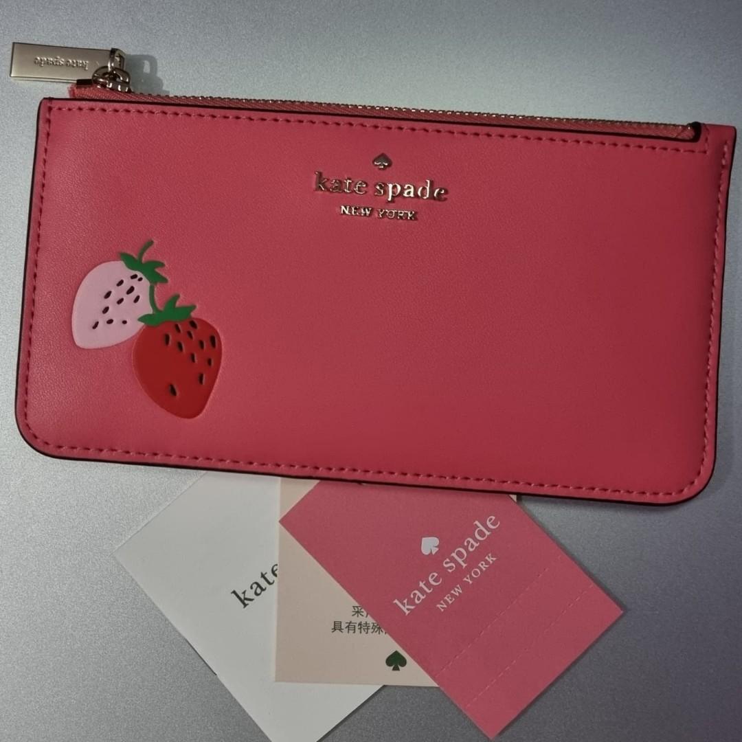 Kate Spade Strawberry Card Wallet, Women's Fashion, Bags & Wallets, Wallets & Card holders on