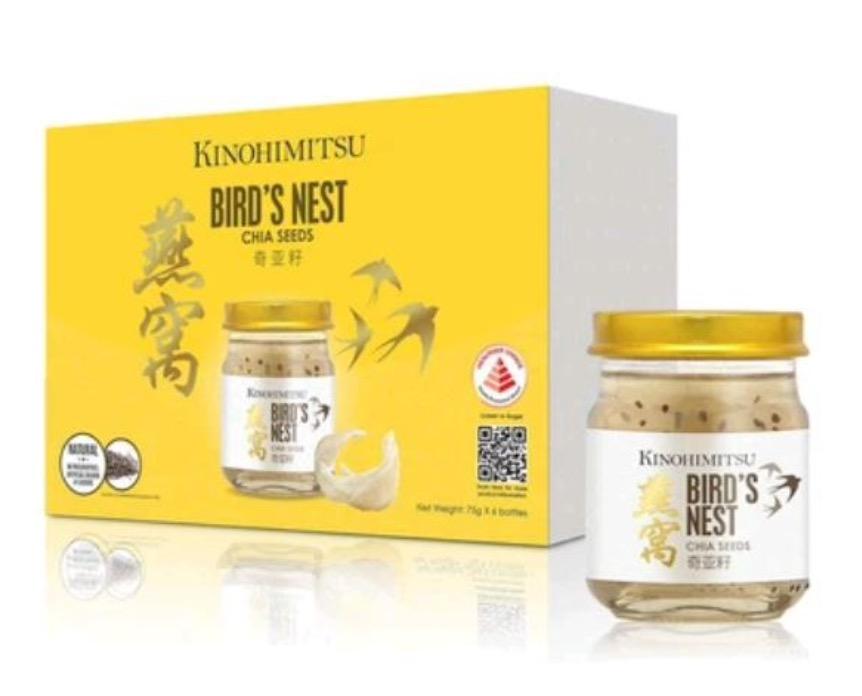Kinohimitsu Bird Nest With Chia Seed 6’s x 75g, Health & Nutrition