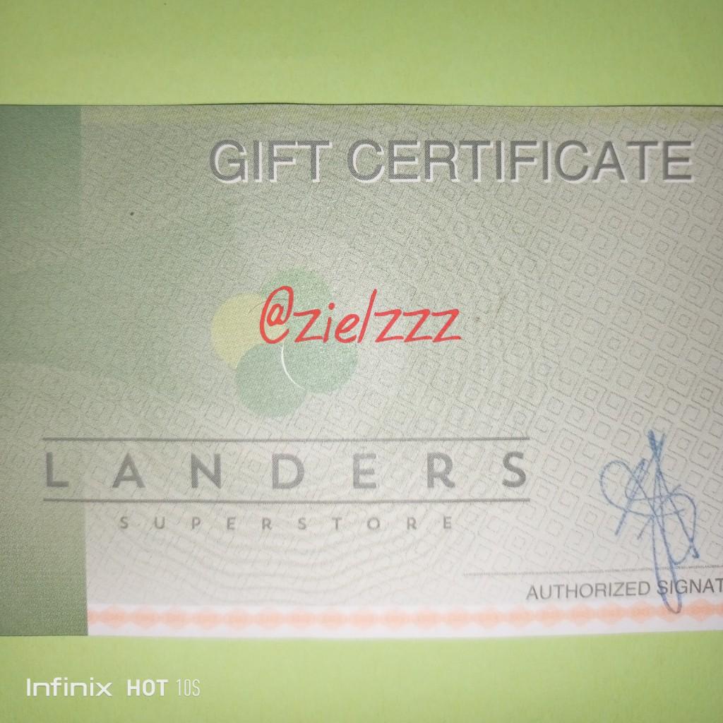 LANDERS Gift Certificate Community on Carousell