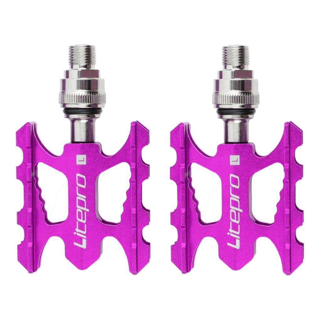 Litepro Quick Release Road Bicycle K3 Pedal Purple Anti slip Ultralight Sports Equipment Bicycles Parts Parts Accessories on Carousell