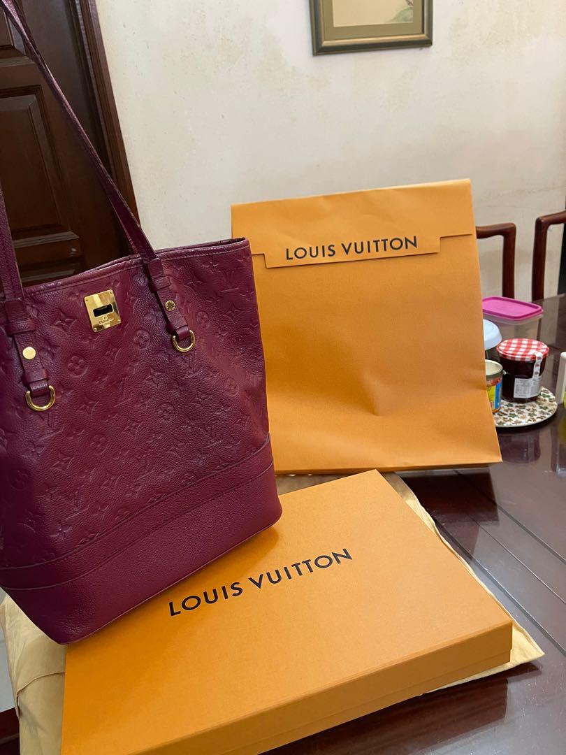 Louis Vuitton Burgundy Monogram Empreinte Citadine GM
