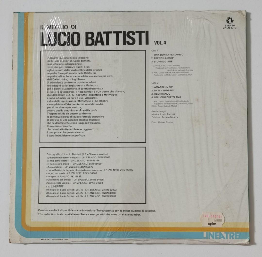 Lucio Battisti Images Vinyl Record