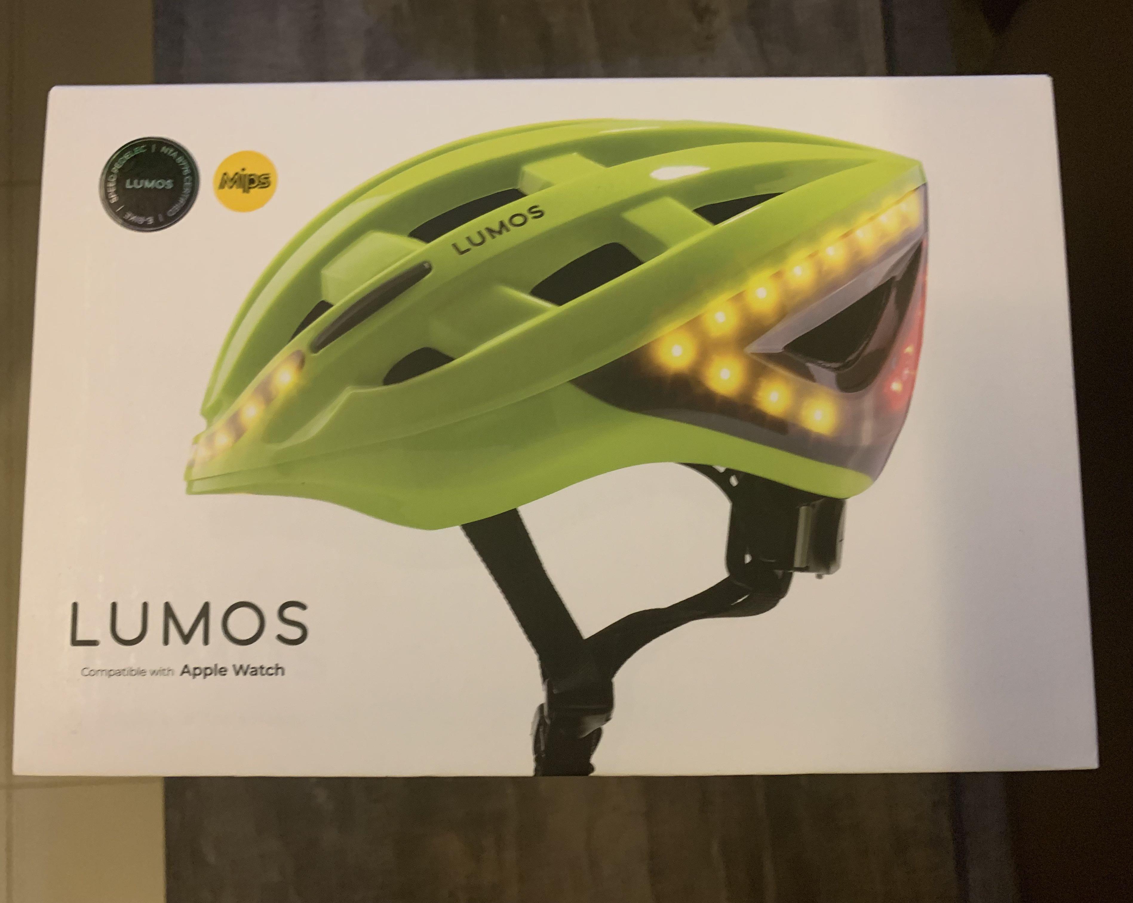 Lumos Kickstart Smart Helmet Front and Rear LED Lights Turn Signals Brake Lights Bluetooth Connected Sports Equipment Bicycles Parts Parts Accessories on Carousell