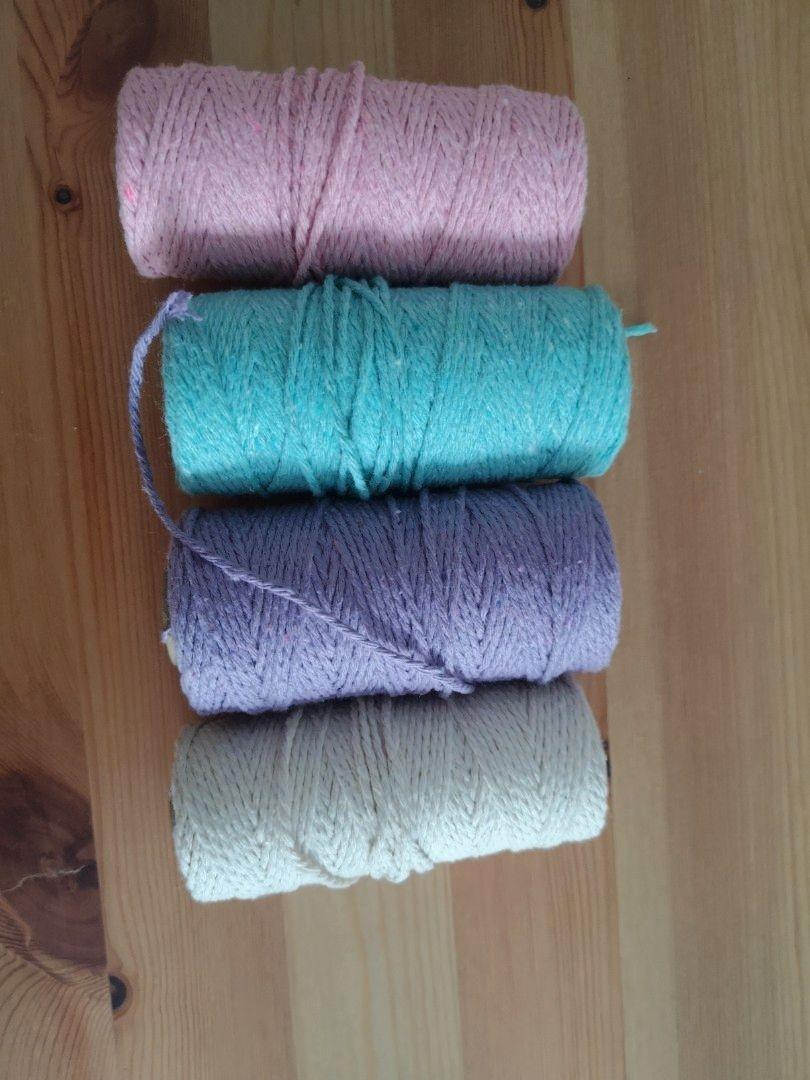 Macrame cords (Category: Craft Supplies & Tools) located in Singapore. Submitted by mr83400 (Listing ID 1124187560, Image 2). Description: Around 80 meters each except the white one around 50 meters left 2mm thickness Moving out sales, check my other listings !.