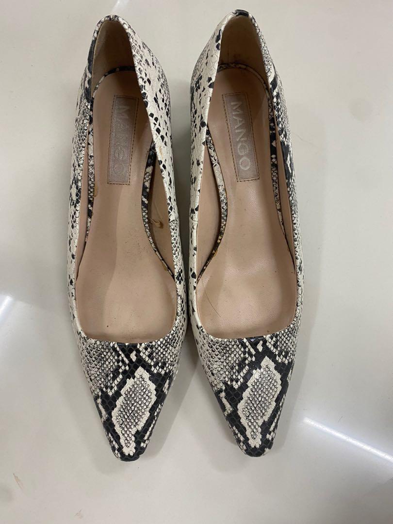 Mango snakeskin on sale heels