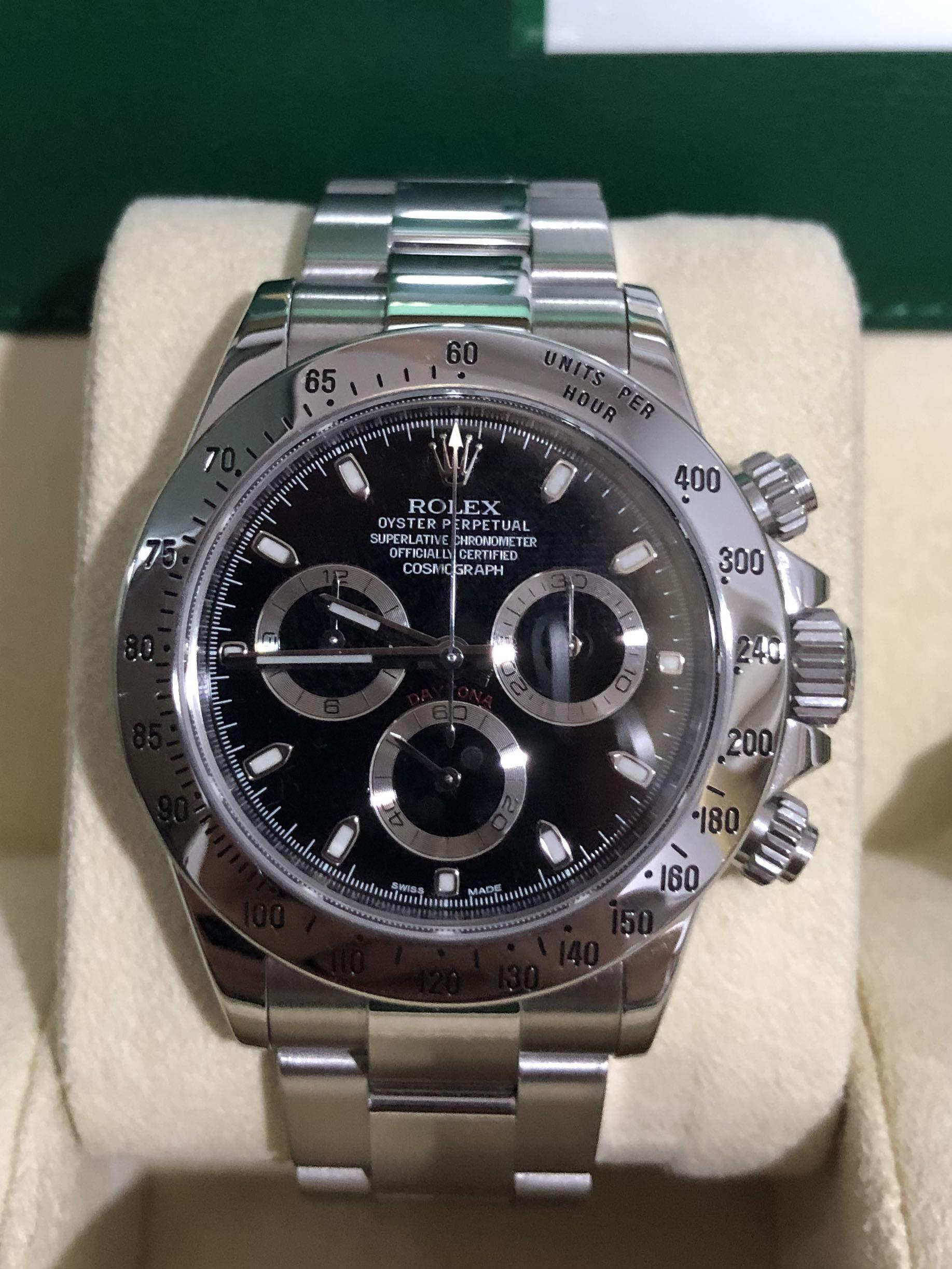 Mid 2016 Rolex Daytona 116520 blue lume