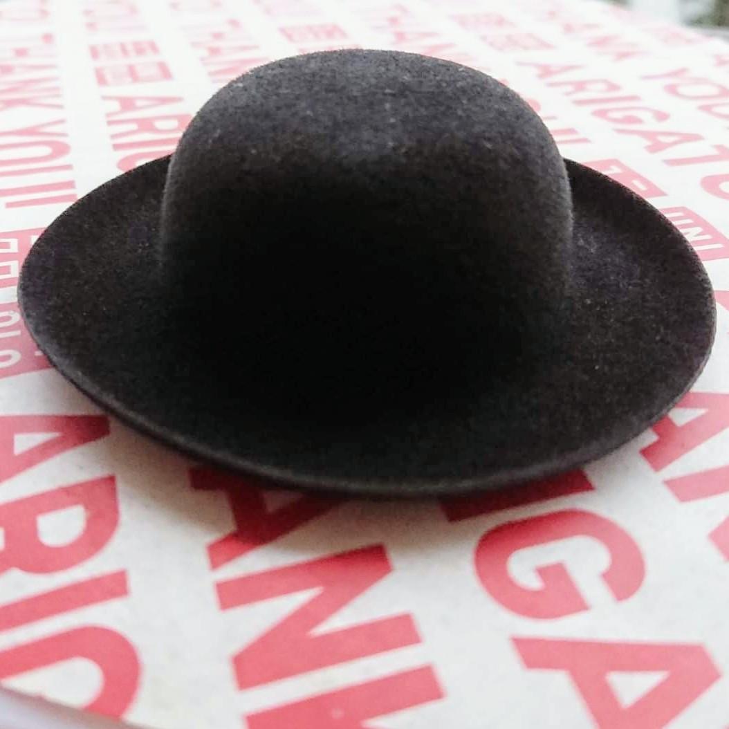 Black Bowler Fedora Hat for Dolls 