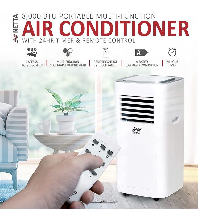 NETTA PORTABLE AIR CONDITIONER, TV & Home Appliances, Air Conditioners
