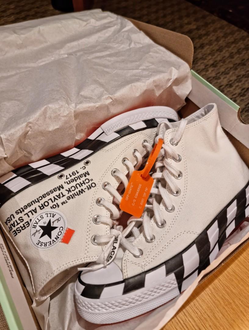 Real off discount white converse
