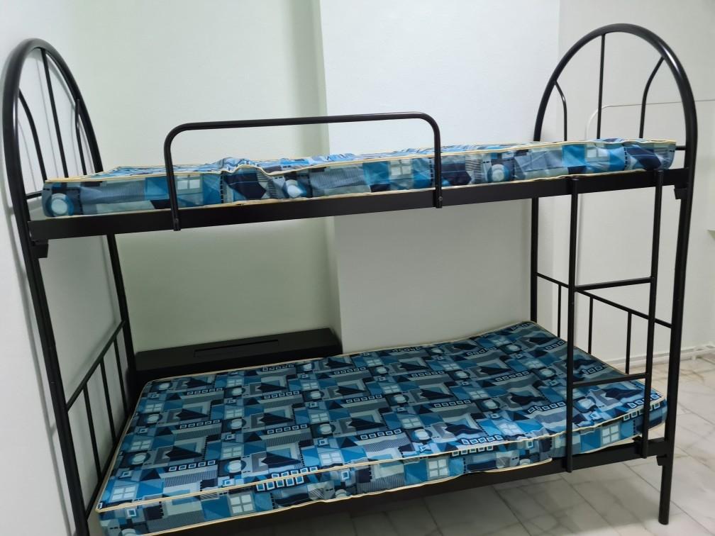 Mattress Metal Bunk Bed Bedframe, 4 Inch Bunk Bed Mattress