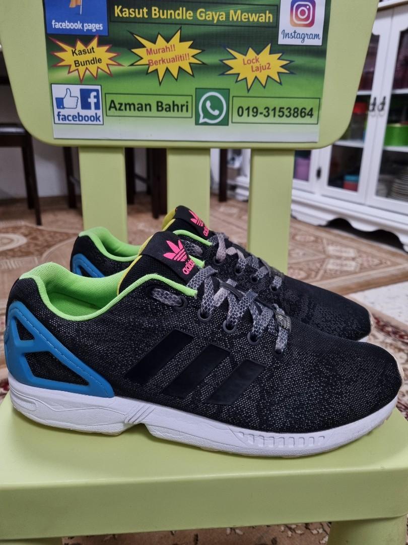 Adidas originals zx flux discount - mens blush green/black/yellow