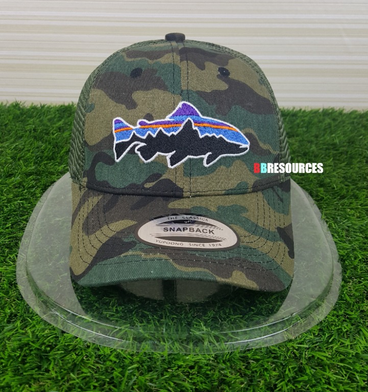 PATAGONIA TROUT TRUCKER CAP, Men's Fashion, Watches & Accessories, Cap &  Hats on Carousell