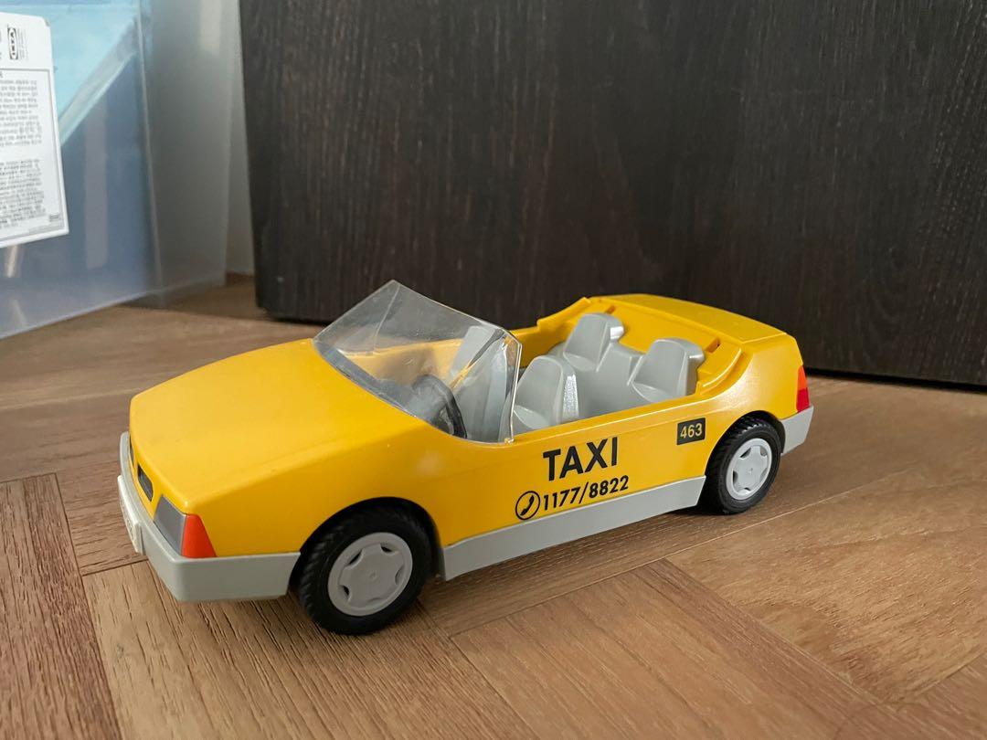 Playmobil Yellow Taxi and Car, Hobbies & Toys, Toys & Games on Carousell