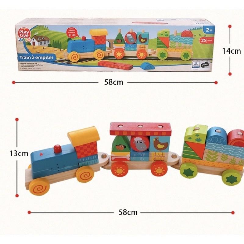 Wooden lights and top sound train set