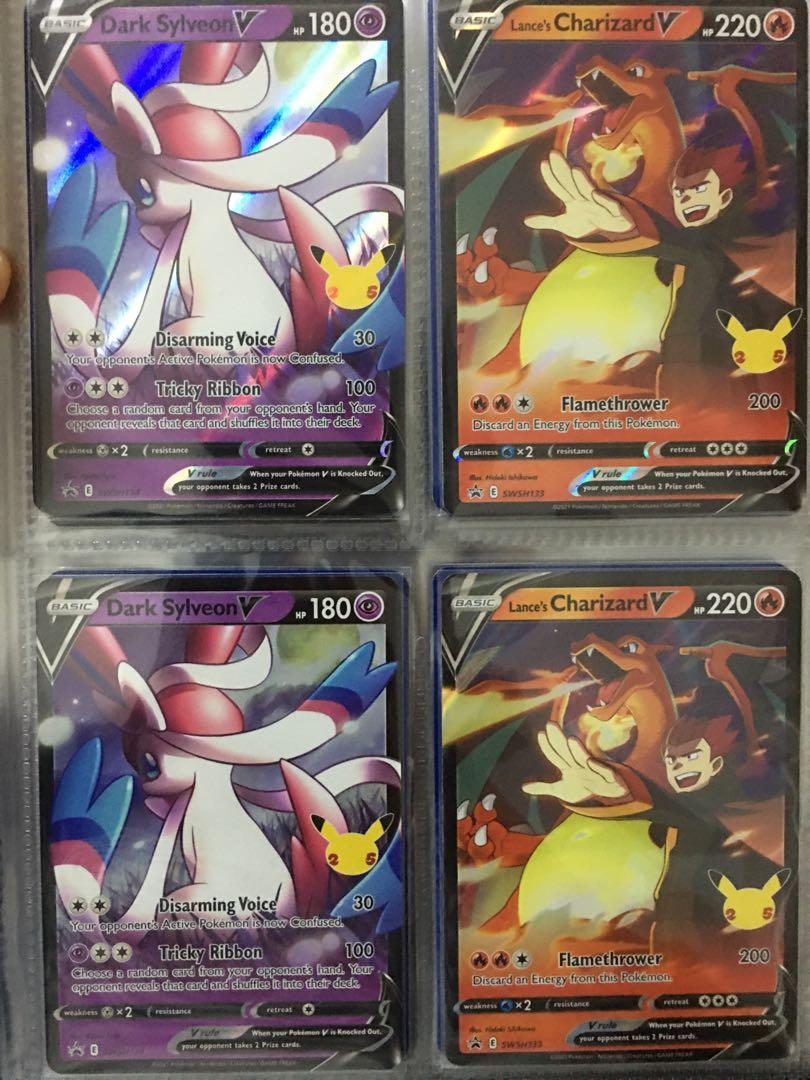 Pokemon Celebrations Dark Sylveon V and Lance Charizard V Black Star Promo Pokmon  TCG, Hobbies & Toys, Memorabilia & Collectibles, Fan Merchandise on  Carousell