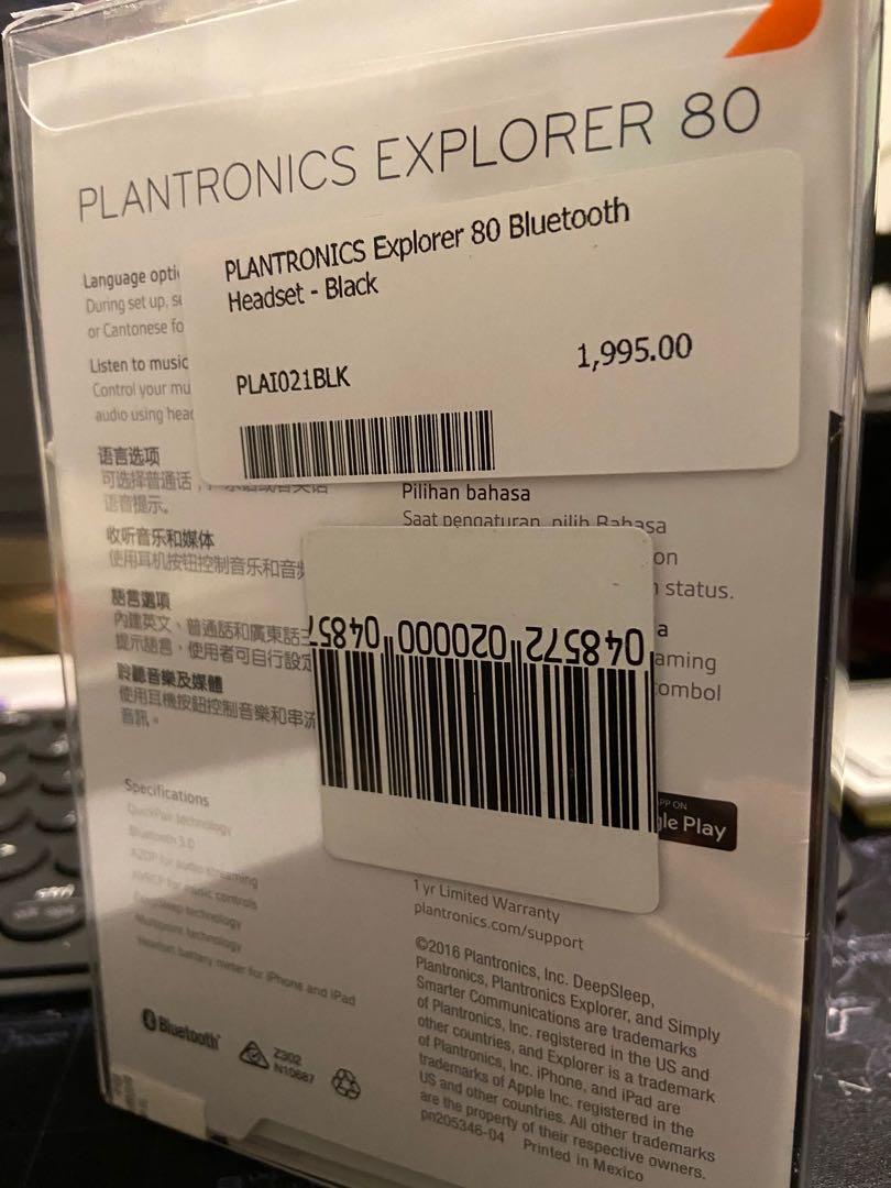 Plantronics explorer 80 hotsell change language