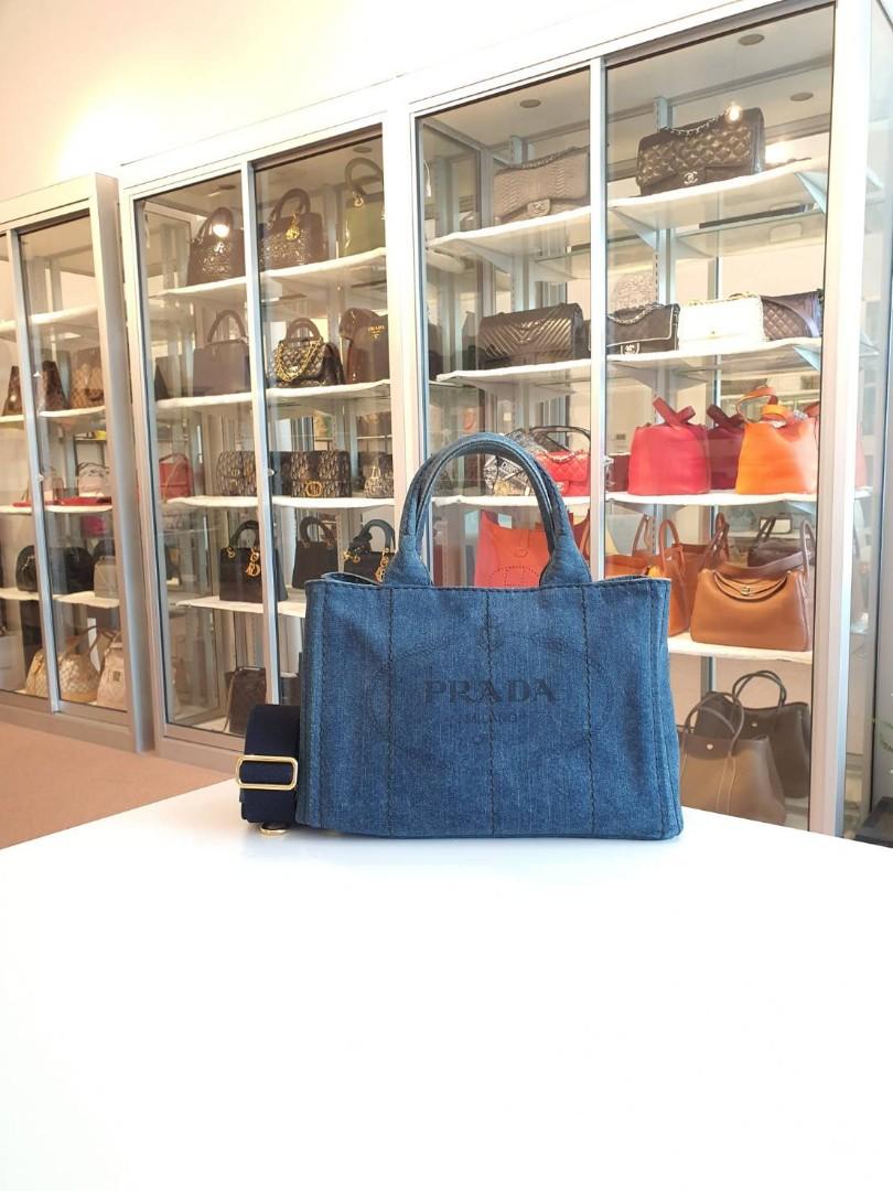 Prada denim 2way bag best sale