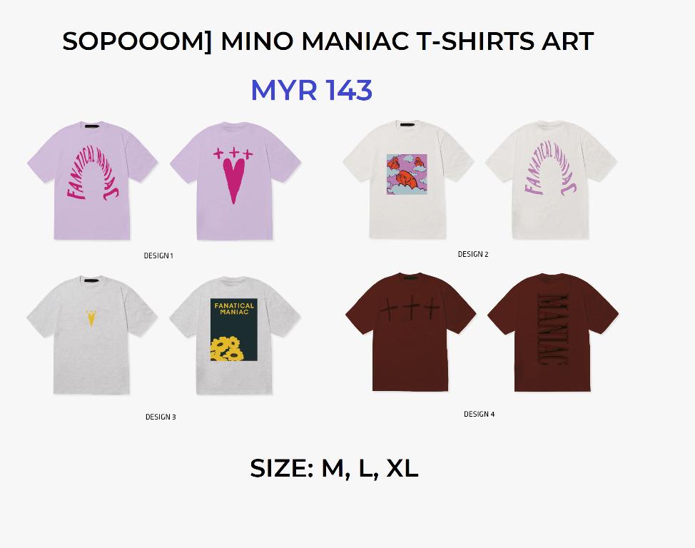 🇲🇾[PREORDER GO] MINO (MANIAC) & YOON (PASSAGE) OFFICIAL MERCH