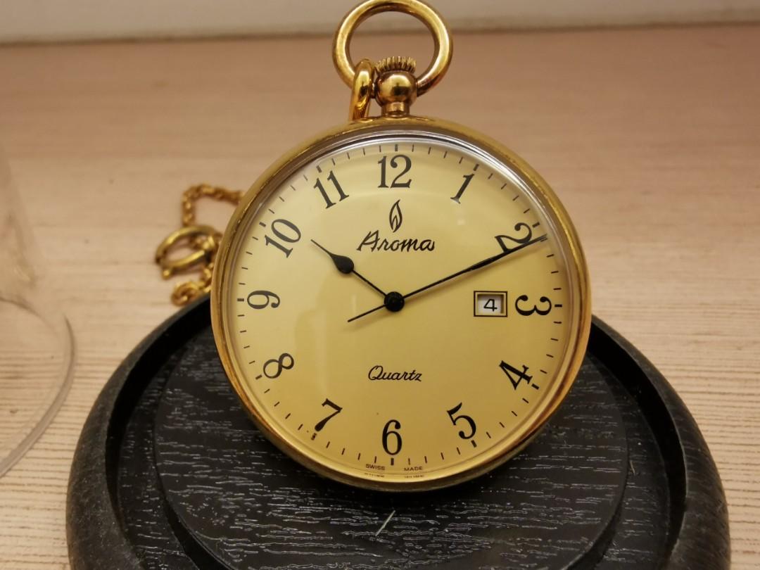 Swiss quartz sale pocket watch