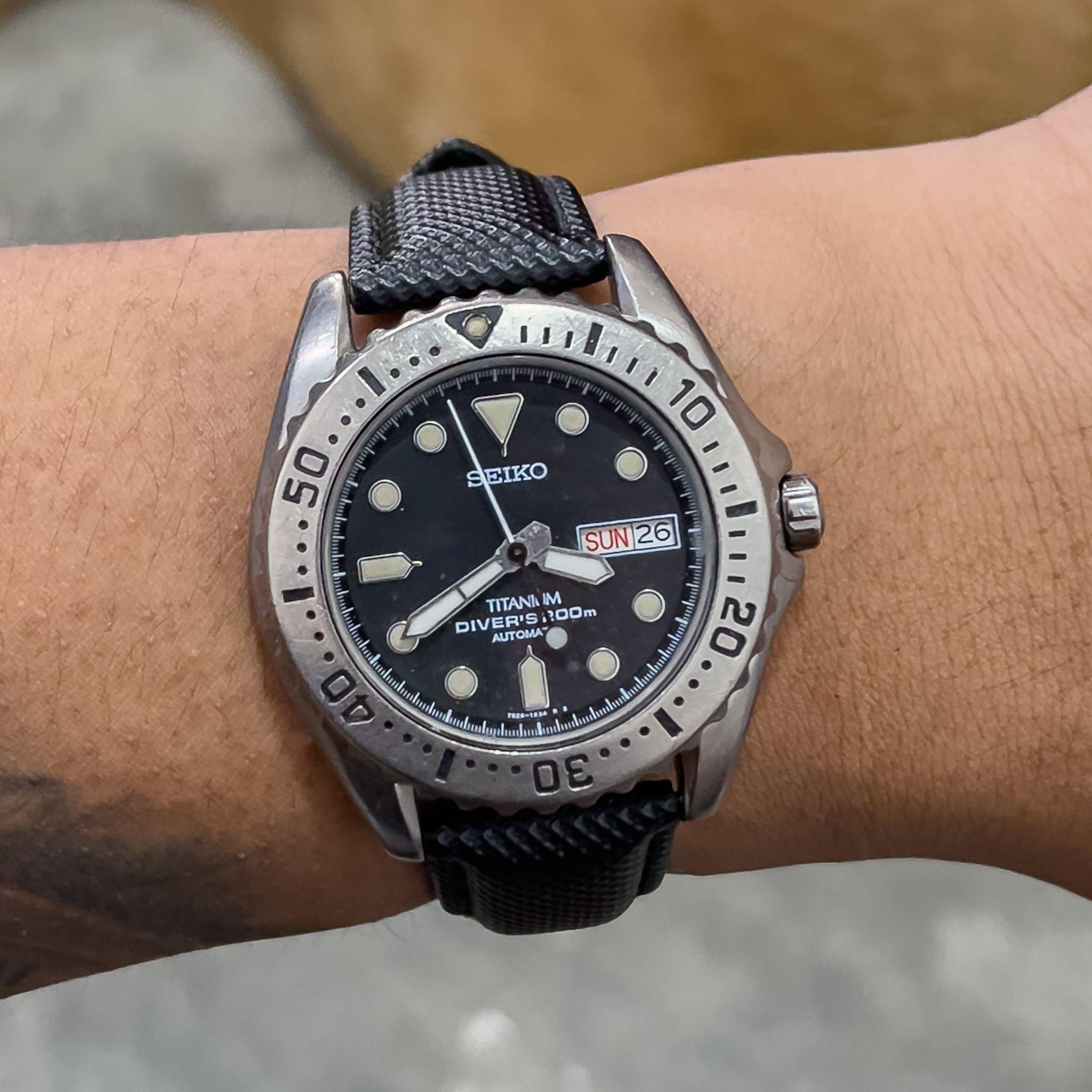 RARE Seiko Titanium SKX403 Men s Fashion Watches Accessories