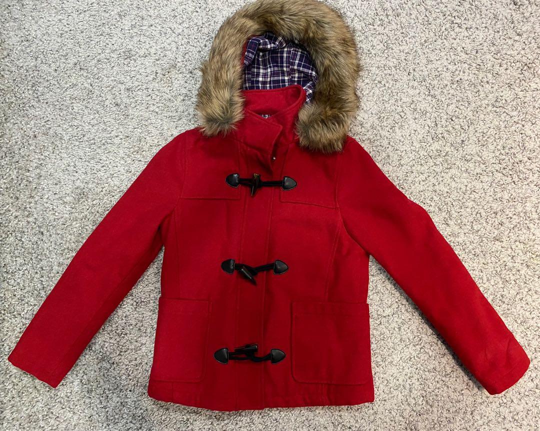 Red military 2024 style jacket