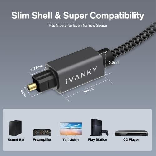 S022 iVANKY Digital Optical Audio Cable 10 Feet Flawless