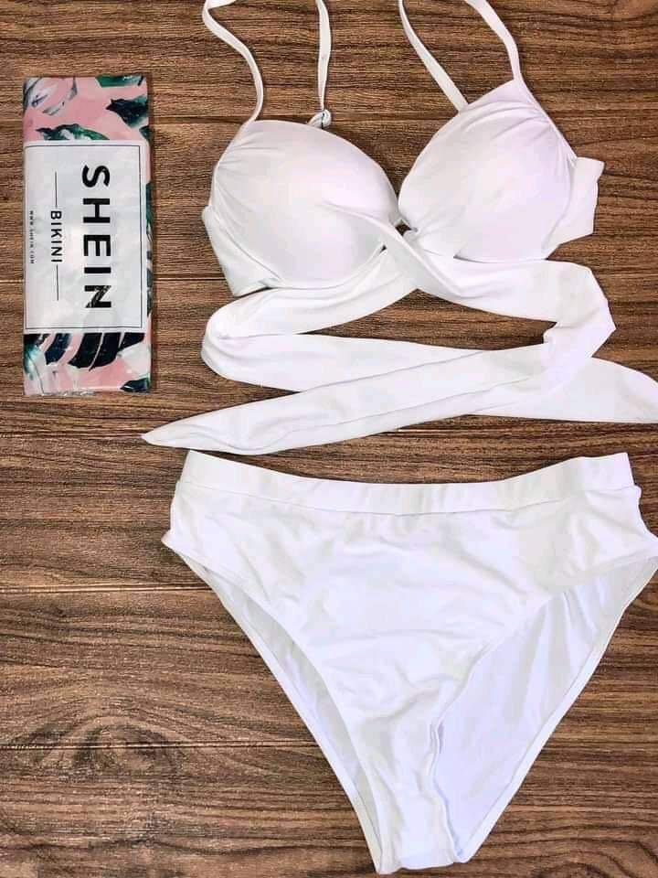 Shein white discount bathing suit