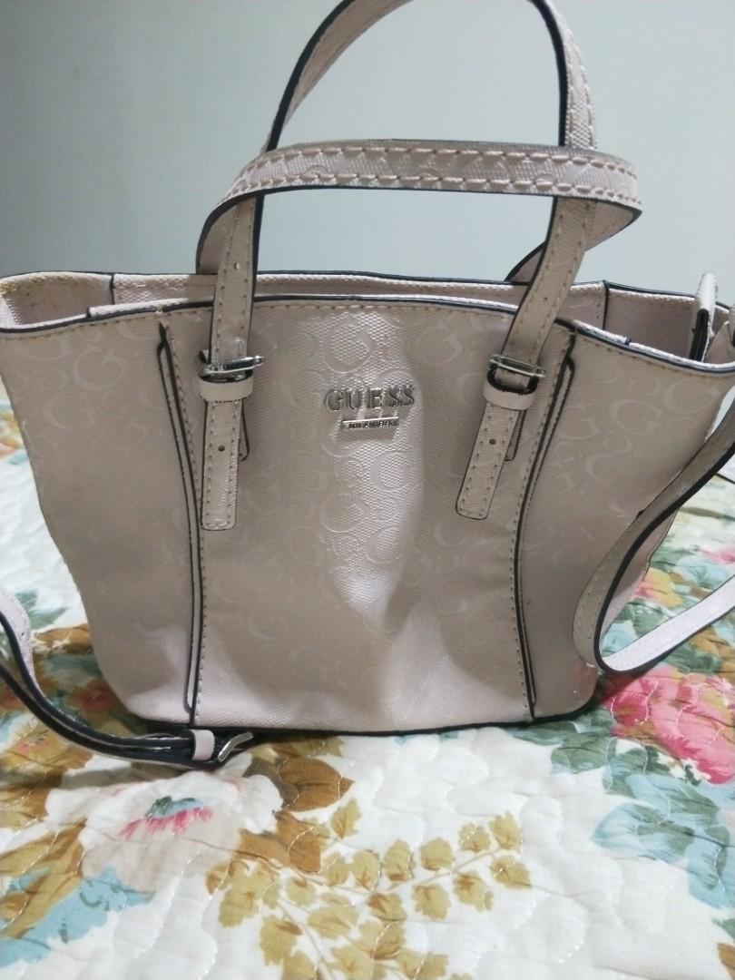 Light pink guess handbag shop