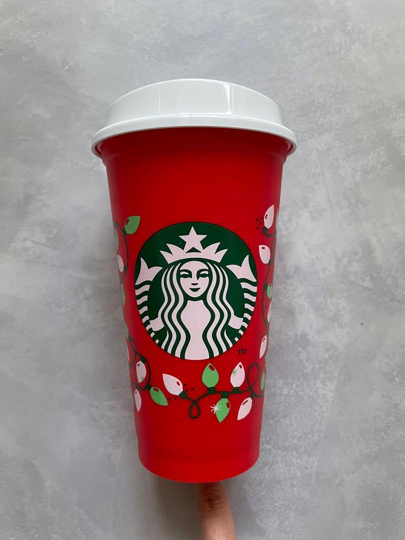 Personalised Starbucks Christmas Mug Reusable Travel Colour Change Red Cup 16 fl 