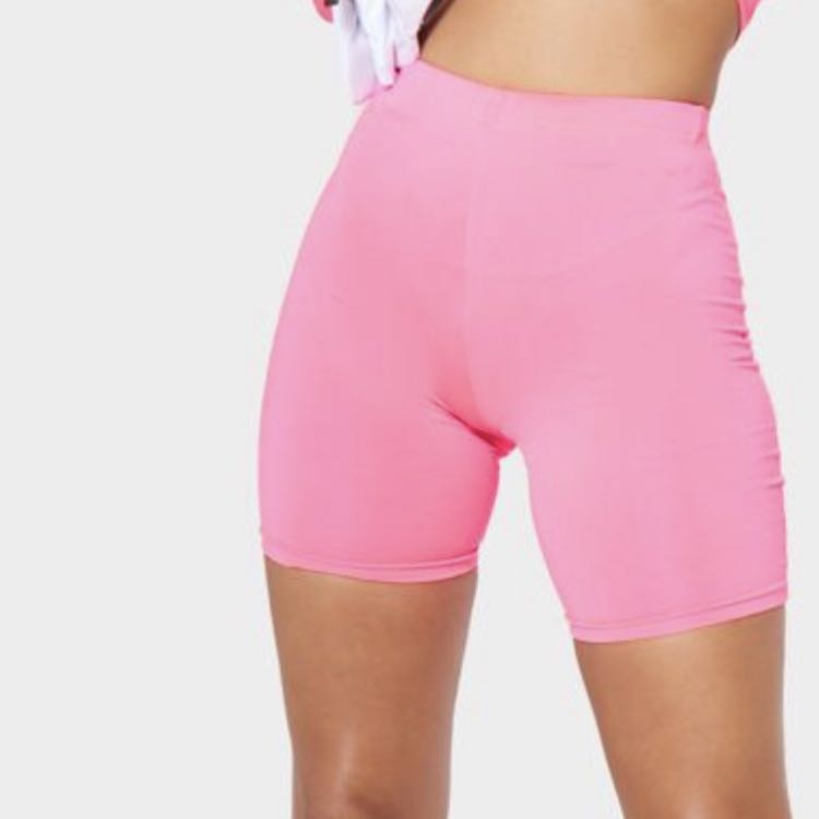 Pink neon cycling shorts online