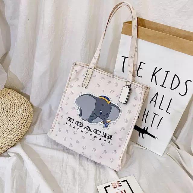 Tas coach dumbo cream totebag