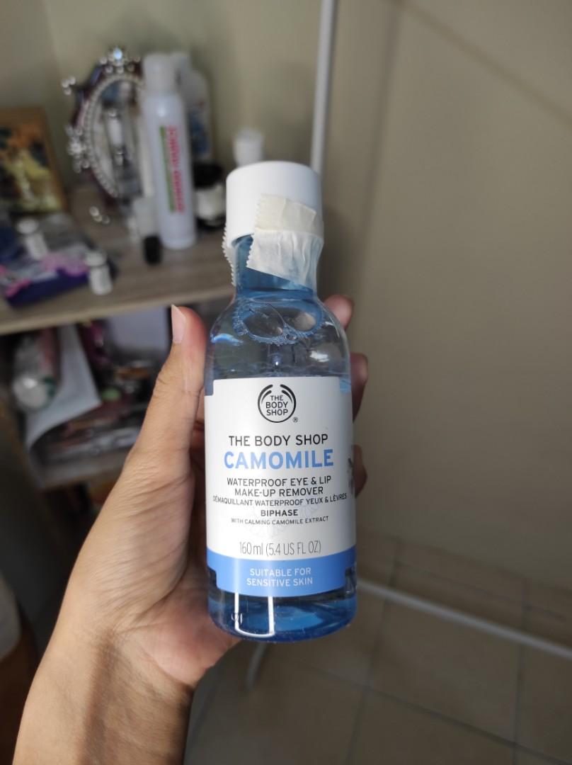 The Body Shop eye and lips make up remover, Kesehatan & Kecantikan