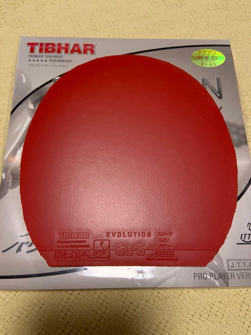 Tibhar Evolution FX-P Table Tennis Racket Rubber Ping Pong 2.1mm Red Black 
