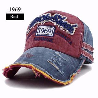 Topi Baseball Cap Snapback 1969 Rhodey Rock Shark F206 Red