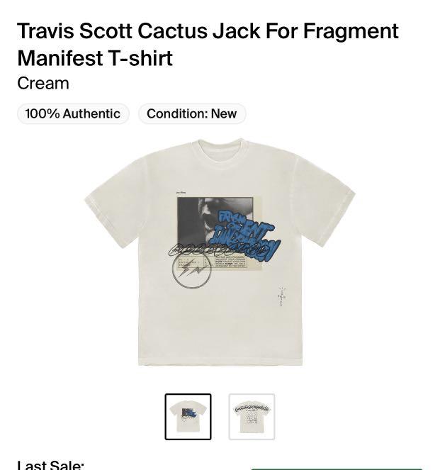 Travis Scott Cactus Jack For Fragment Manifest T-Shirt