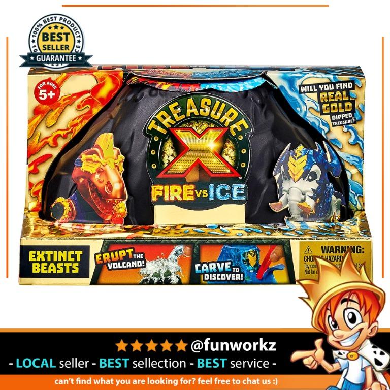 Treasure X - Fire vs Ice Extinct Beasts Pack, Multicolor (41590