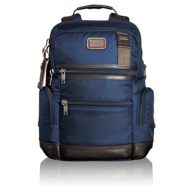 Tumi Men s Alpha Bravo Knox Backpack in Navy Men s Fashion Bags
