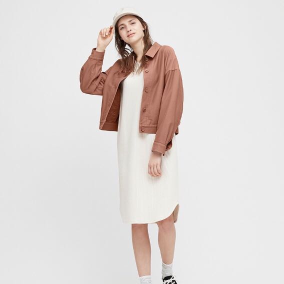 UNIQLO Jersey Relaxed Jacket Women s Fashion Coats Jackets and