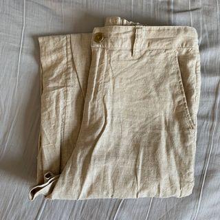 Uniqlo Linen Beige Pants
