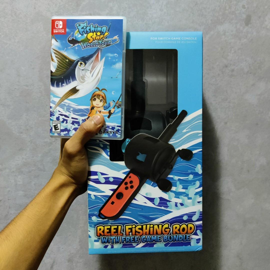 USED Fishing Star World Tour w/ Reel Fishing Rod Nintendo Switch, Video  Gaming, Video Game Consoles, Others on Carousell