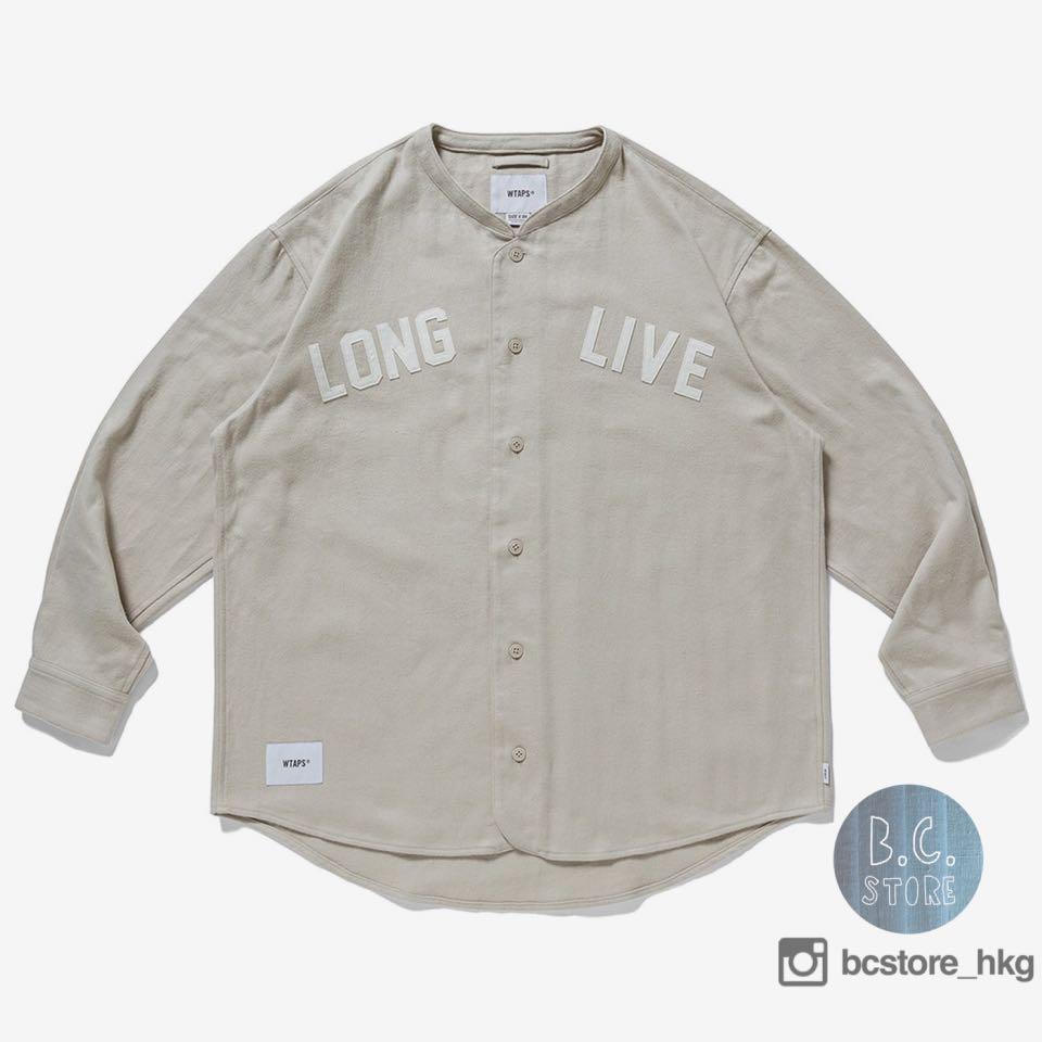 美品 付属品完備 21AW WTAPS LEAGUE LS BEIGE S ダブルタップス 超目玉 ...