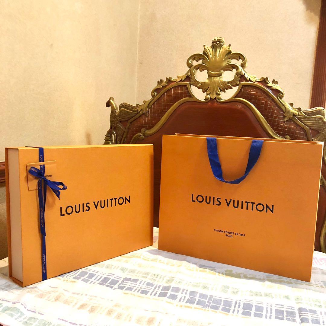 💯AUTHENTIC Paperbag Louis Vuitton original paper bag empty box package packing  packaging lv storage big large xl, Luxury, Bags & Wallets on Carousell
