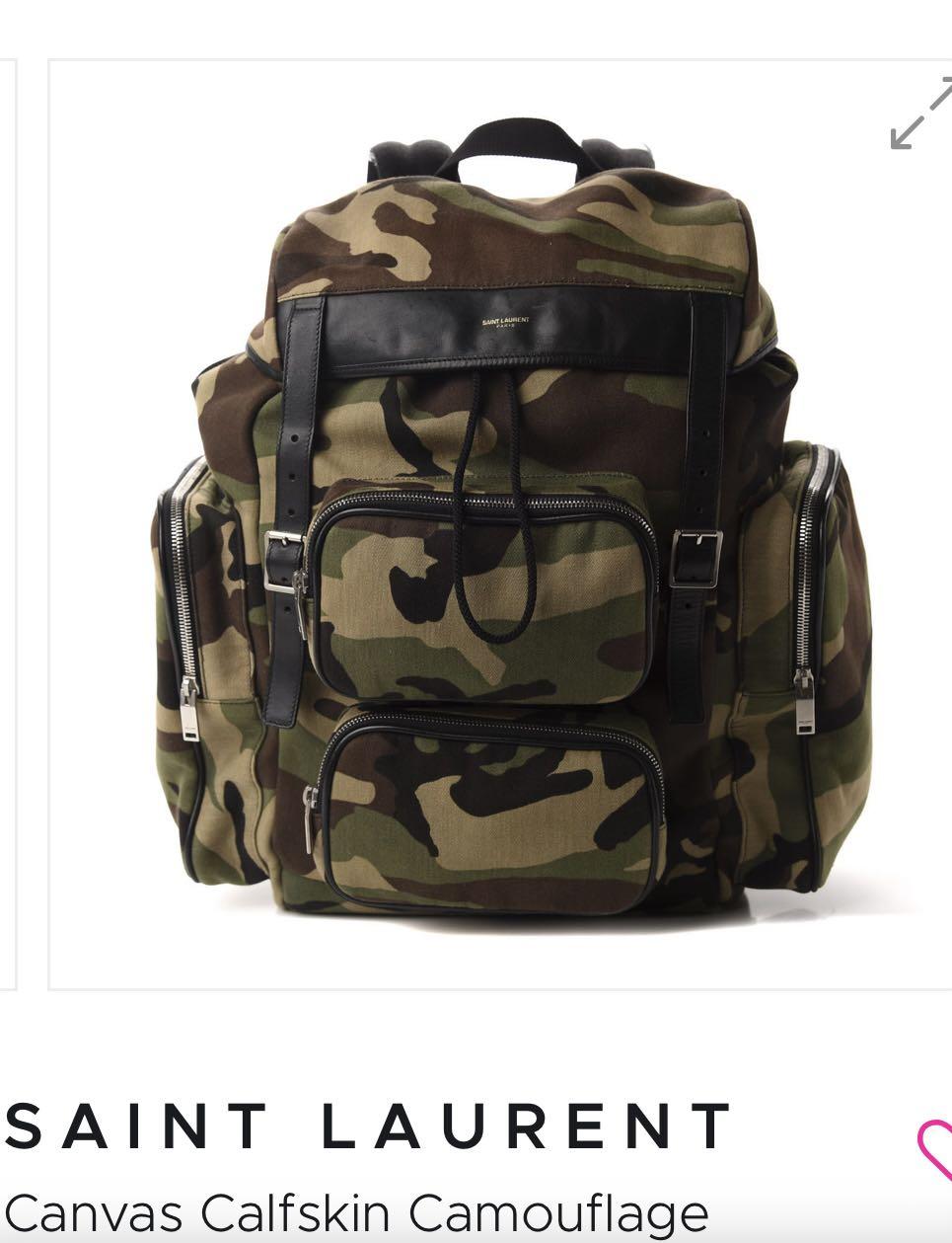 Ysl camo backpack outlet