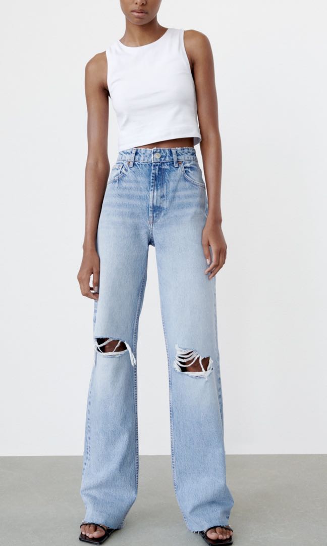 Zara wide leg pants (tiktok pants 