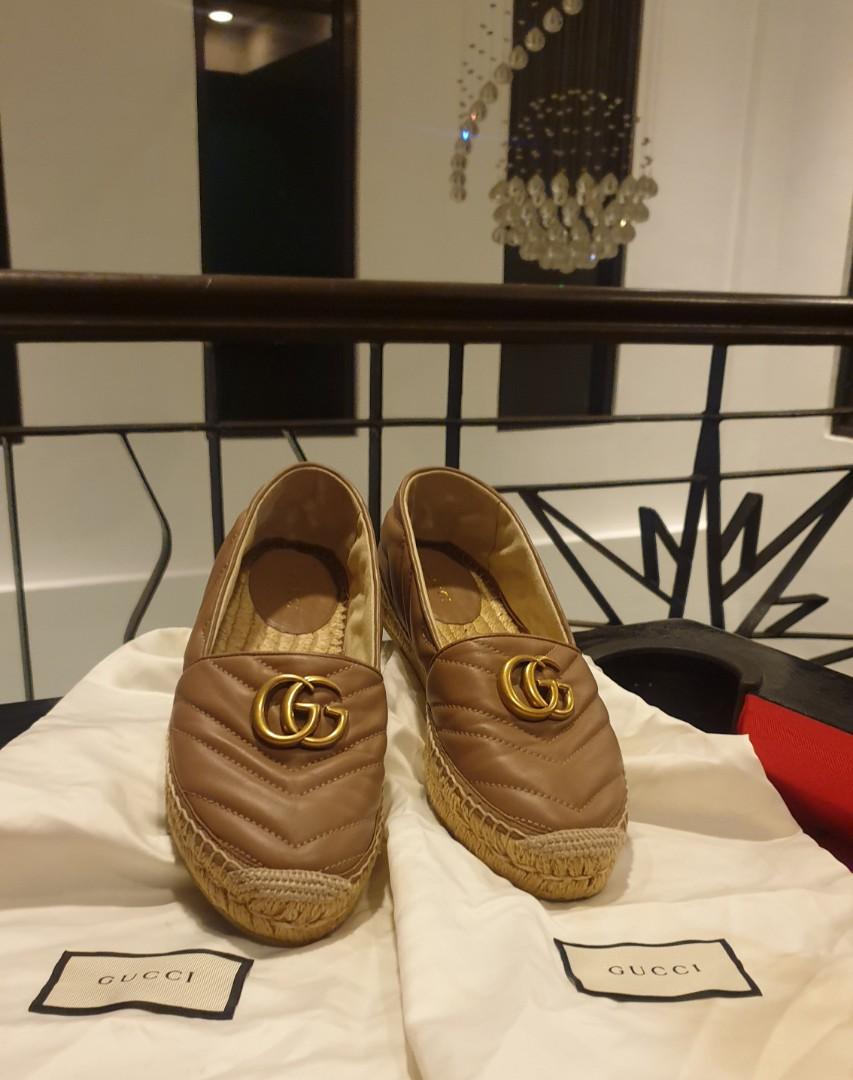 gucci nude espadrilles