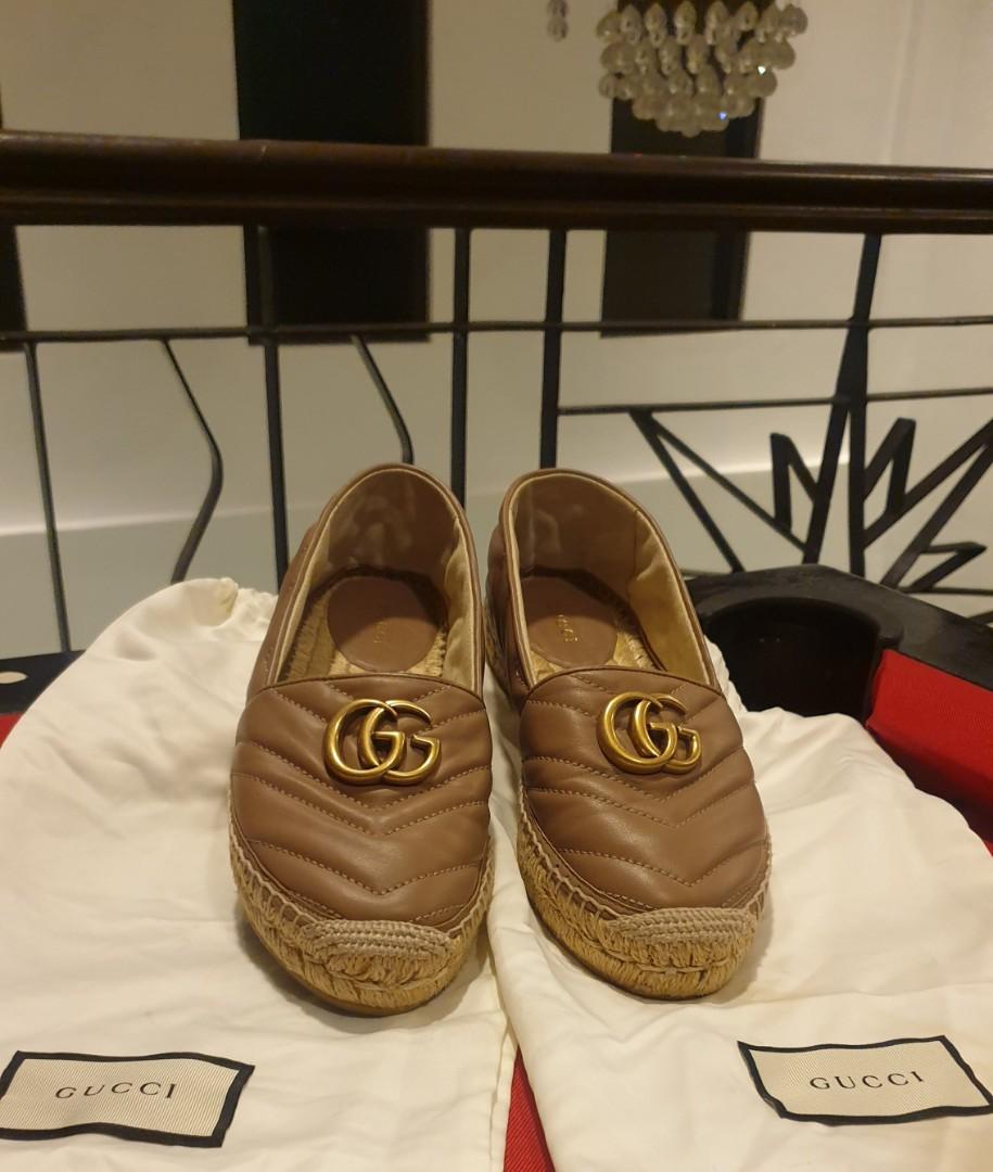 gucci nude espadrilles