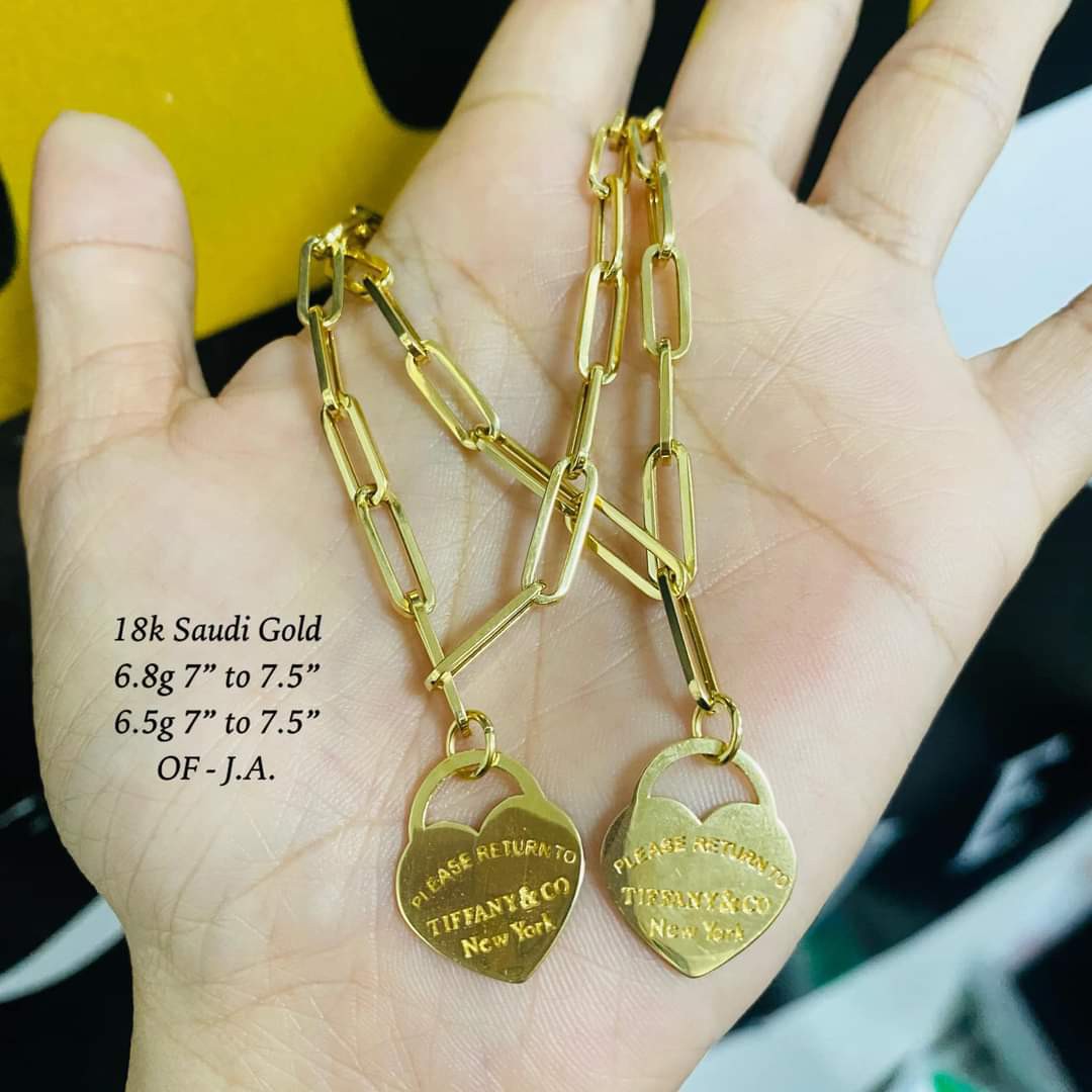 18K Saudi Gold paperclip Tiffany 