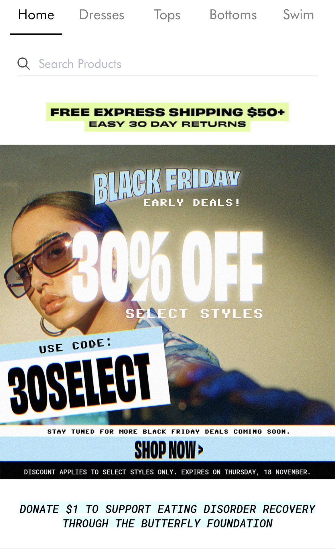 Princess polly sale black friday