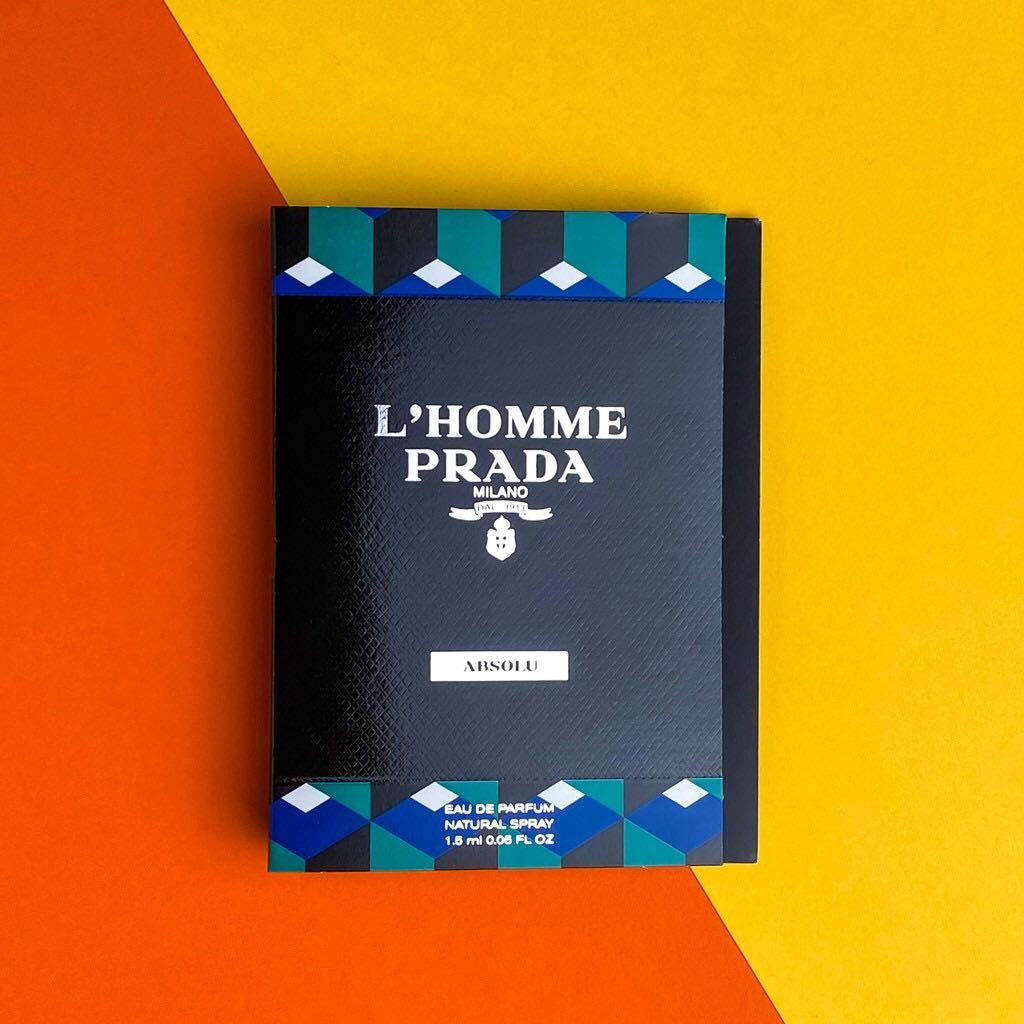 ? Original Prada L'Homme Absolu EDP  Sampler, Beauty & Personal Care,  Fragrance & Deodorants on Carousell