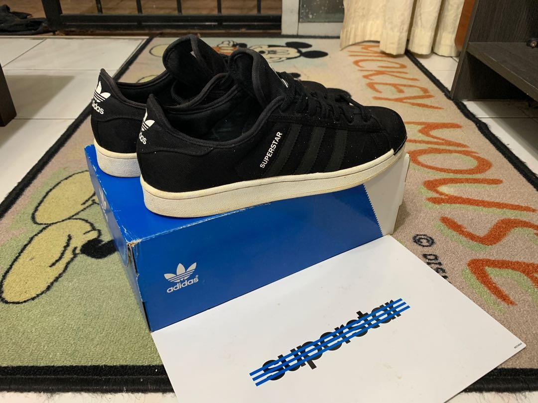 Superstar Festival Pack Black Size US 9.5, Fashion, Footwear, Sneakers on Carousell